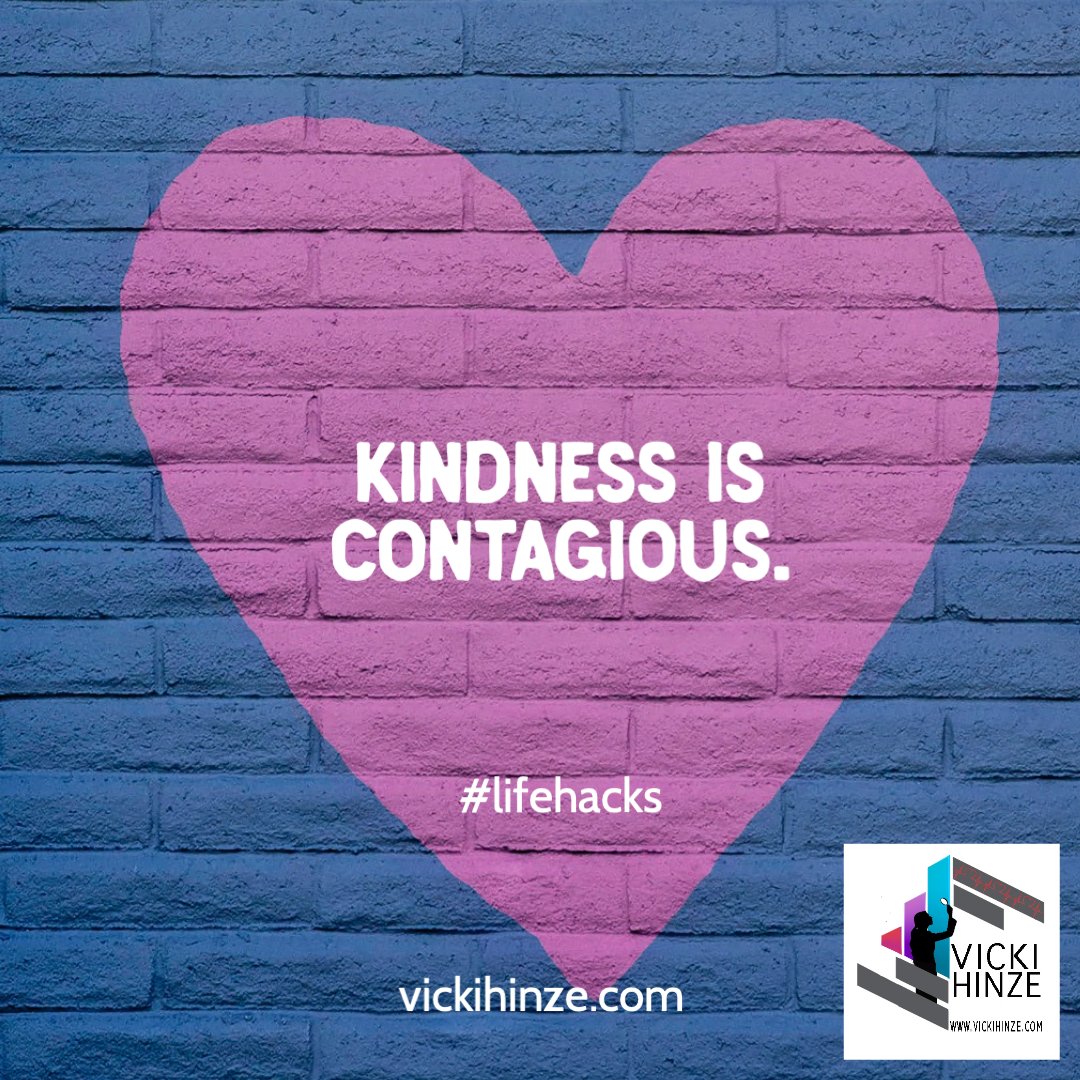 VickiHinze's tweet image. #lifehacks
#kindness #contagious