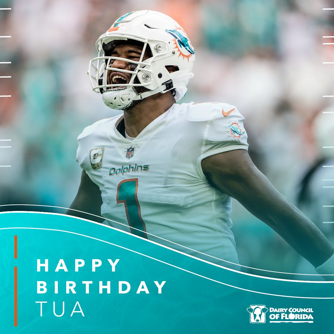 MiamiDolphins's tweet image. Celebrating QB1! Happy birthday, @Tua! 🙌