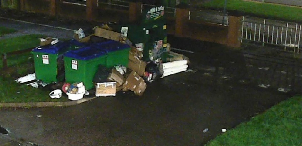 The Enviro Crime team have been investigating flytips at a hot spot area at the recycling banks on Braunstone Avenue. £400 fines and the clean-up cost have been sent to those caught on the CCTV cameras. If the waste is not in the bin, it is FLYTIPPING. #SCRAPflytipping