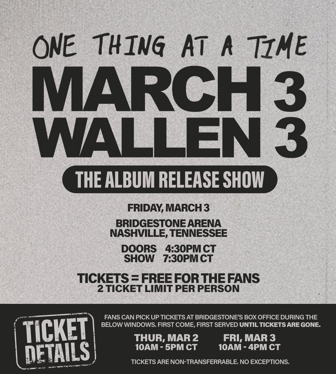MorganWallen's tweet image. y’all have been askin’ why i’m not playing a show in Nashville on my tour… well heres why..