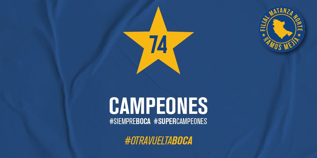 ⭐️74 #SIEMPREBOCA #SUPERCAMPEONES