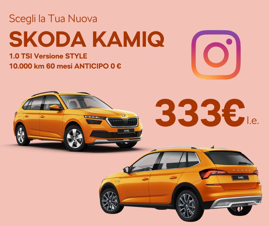 GMPERUGIA's tweet photo. Sta per iniziare il Week End, Scegli Nuova Skoda Kamiq con il Noleggio Lungo Termine di Volkswagen Financial Services - Unica Rata TUTTO incluso, Kasko, RC, Manutenzioni, Pneumatici e ANTICIPO 0%. https://t.co/qW27mhzTA3