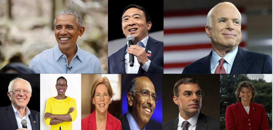 What does everyone in this picture have in common?

They all support #RankedChoiceVoting! #Democrats #Republicans #ThirdParties #Independents