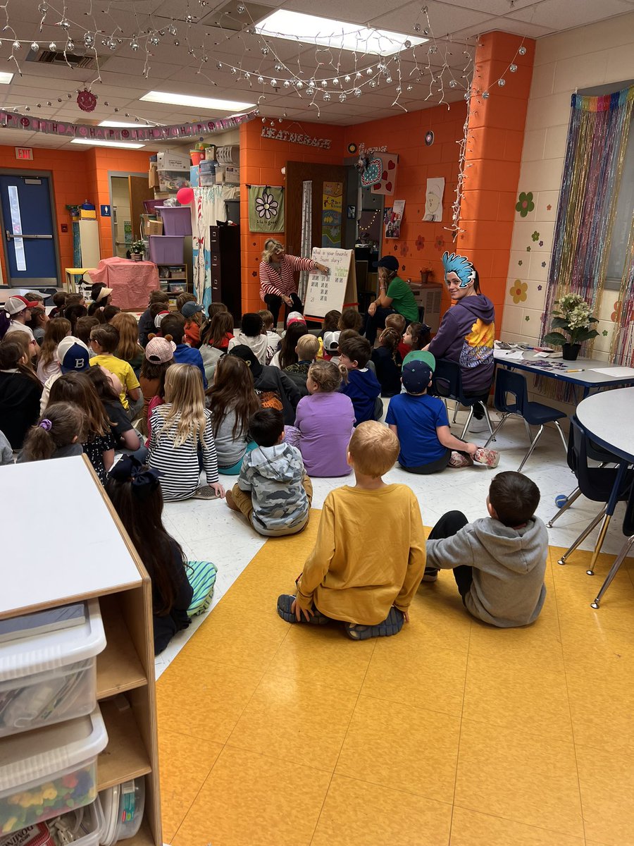 SummitWildcats's tweet photo. HAPPY DR. SEUSS DAY!! 1st grade is voting on their favorite story!! ❤️💙❤️💙 https://t.co/JYMjm7q8kc