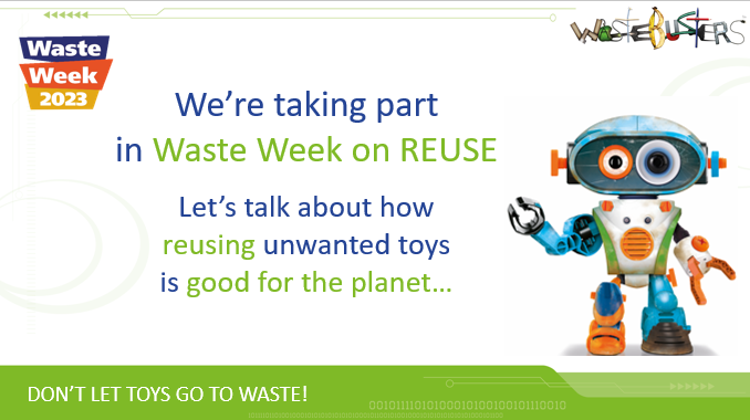 Wastebuster and The Pod (@_wastebuster) on Twitter photo #Teachers and #EcoClub leaders – are you talking to students about the importance of reuse this term?
Our reuse assembly for #WasteWeek2023 is ready to download: bit.ly/3ERxivv
Join in with #WW2023 at bit.ly/3Z4M5uy
#GiveAToyAHome#Sustainability #Education #Teachers and #EcoClub leaders – are you talking to students about the importance of reuse this term?
Our reuse assembly for #WasteWeek2023 is ready to download: bit.ly/3ERxivv
Join in with #WW2023 at bit.ly/3Z4M5uy
#GiveAToyAHome#Sustainability #Education