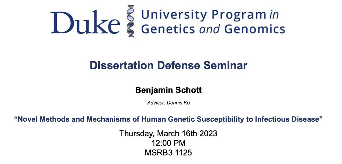 Duke Genetics and Genomics (@dukeupgg) on Twitter photo 