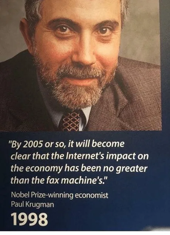 RealVision's tweet photo. Reminder: No one can predict the future, least of all economists... https://t.co/XXOCGhksCx