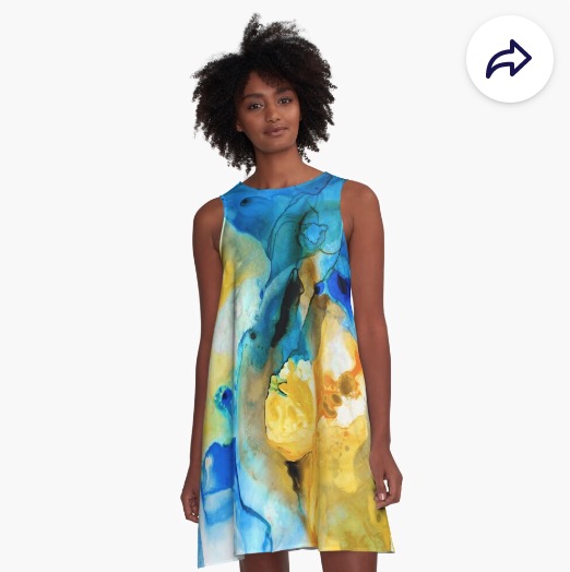 Iced Lemon Drop A-Line Dress!!  #dresses #dress #alinedress #art #colorfulart by #SharonCummingsArt #fashion #style #Stylewithcomfort #fashionandstyle #stylefashion #fun #cute #artwork #colorful #AYearForArt  redbubble.com/i/dress/Iced-L… #findyourthing #redbubble