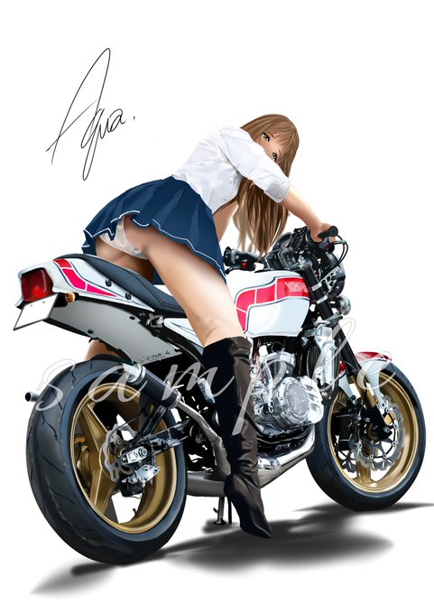 #ミニの日 バイクにはミニでしょう  ■━⊂(違う・∀・) 彡 ガッ☆`Д')ノ 