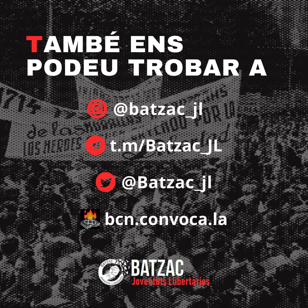 🌻 Anunciem els nostres canals de comunicació 🌻

📢 Correus d'organització i expansió
📢 Xarxes socials: Instagram, Telegram i Twitter

🖤🖤🖤🖤🖤🖤🖤🖤🖤🖤🖤