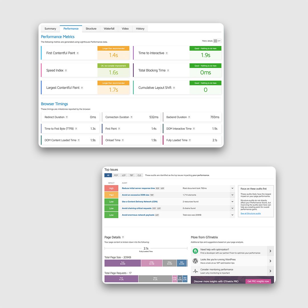 whosoftcomtr's tweet image. Tasarım ve geliştirme sürecini gerçekleştirdiğimiz aykasaglikyasam.com web sitesinin hız testleri🏅

🚀 Hız testlerimizi #GTmetrix ve Google PageSpeed Insights aracılığıyla yaptık…

⬇️