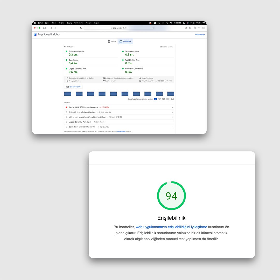 whosoftcomtr's tweet image. Tasarım ve geliştirme sürecini gerçekleştirdiğimiz aykasaglikyasam.com web sitesinin hız testleri🏅

🚀 Hız testlerimizi #GTmetrix ve Google PageSpeed Insights aracılığıyla yaptık…

⬇️