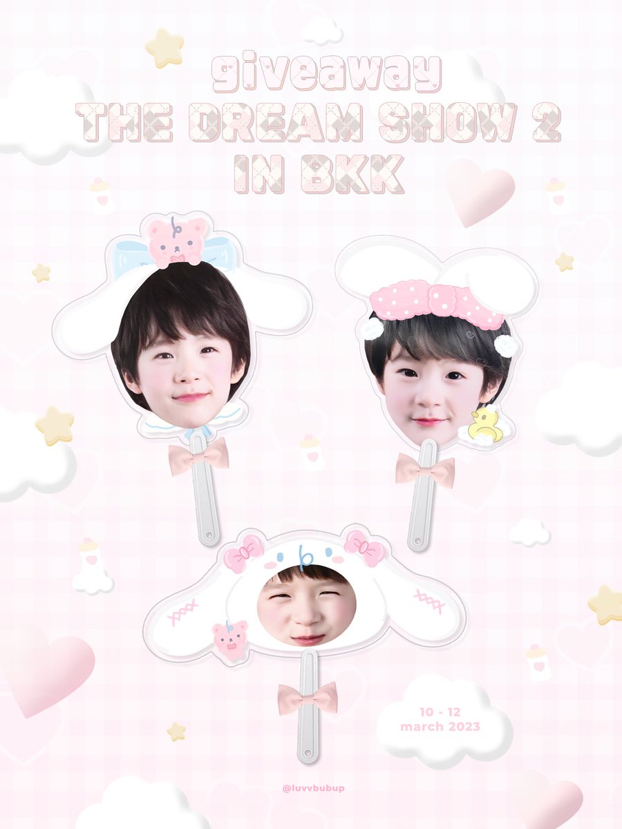 ˗ˏˋ giveaway ´ˎ˗

baby jeno fan🥛
—̳͟͞͞♡ 35 ea/day

✉️ date : 10 - 12 march 
impact arena | time : tba
🔖 rt + show this tweet
#THEDREAMSHOW2_in_BKK
#NCTDREAM_THEDREAMSHOW2_in_BKK