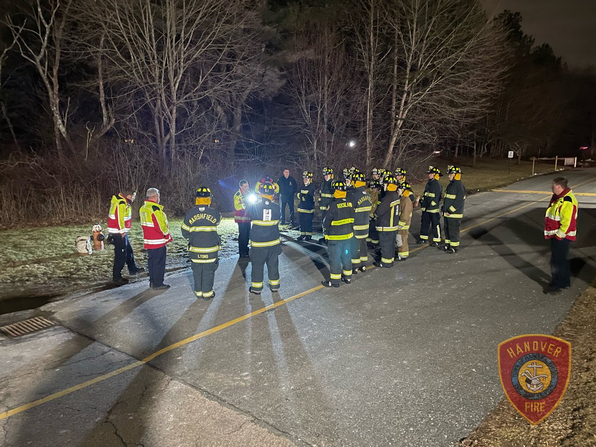 HanoverFire's tweet photo. First night of the @SouthShoreVoc Fire Cadet Program is in the books!  The students learned about the fire service, received their own turnout gear, learned the basics of the SCBA, fire engines and hydrants.  This program will continue for 8 more weeks.  Great week 1 to all! https://t.co/mwaIUFBUfl