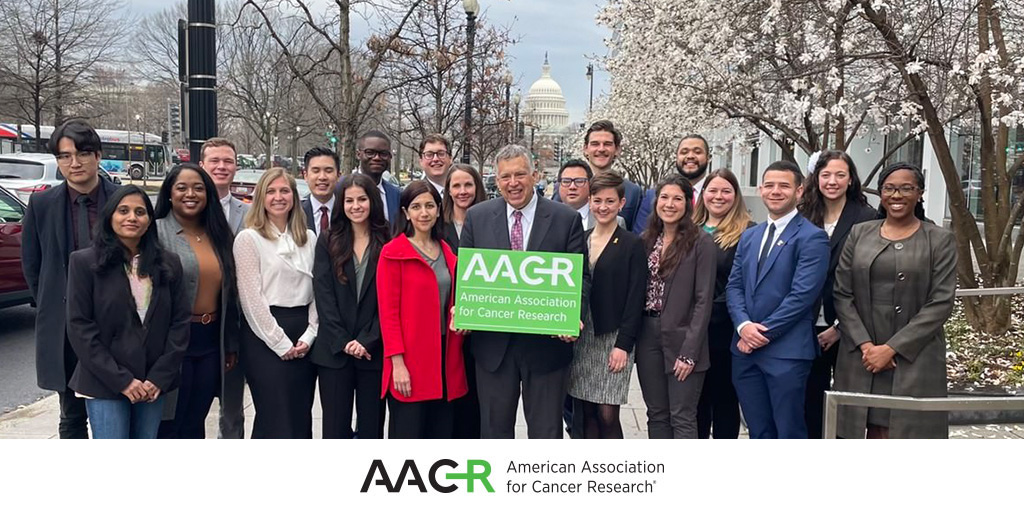 Today is #AACRontheHill. 20 AACR Associate Members are meeting with congressional offices to help ensure a strong future for #CancerResearch. Contact your members of Congress and tell them why they should #FundNIH. AACR.org/AACRECHD2023 #AACRontheHill @theNCI