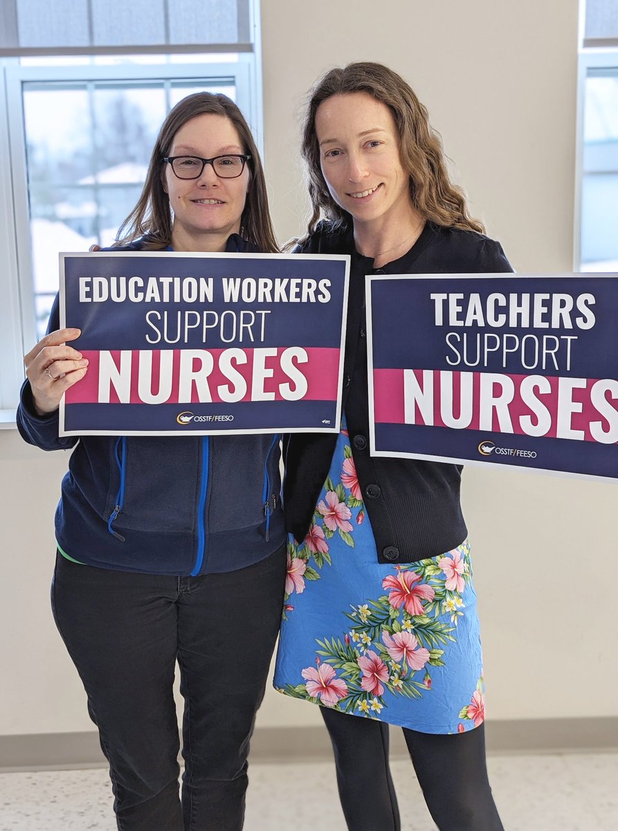 Educators support nurses!
@ontarionurses @osstf @OSSTFD25TBU #RepealBill124 #supportnurses #onpoli #betterstaffingbettercare