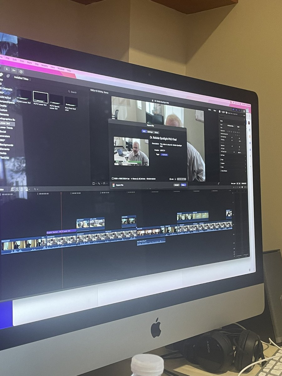rianapctv's tweet photo. Just finished and exported our feature piece on a new teacher in the English department, Dr. Robida. Stay tuned! https://t.co/GMh76tuKQ9