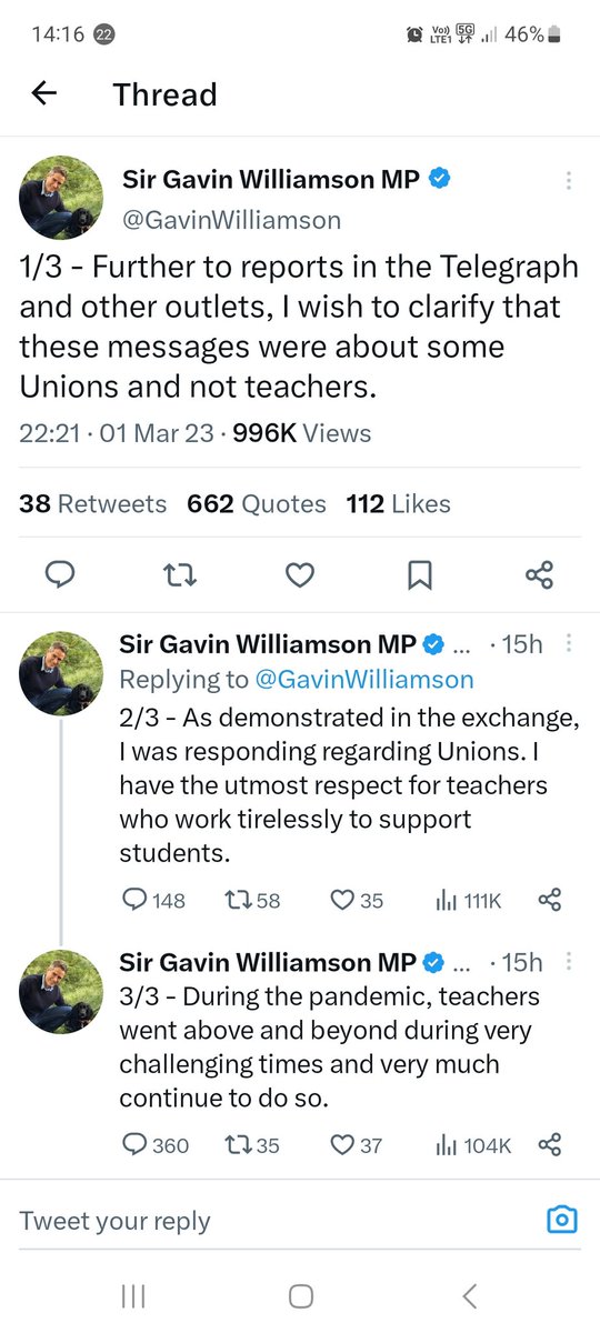 pippaheylings's tweet photo. Problem is, Gavin, teaching unions are made up of teachers and this is about their morale, pay, terms and conditions - all the stuff you never supported them on and which is the bedrock of their jobs, careers and the education they provide for all our children. https://t.co/laHHyl0zkt