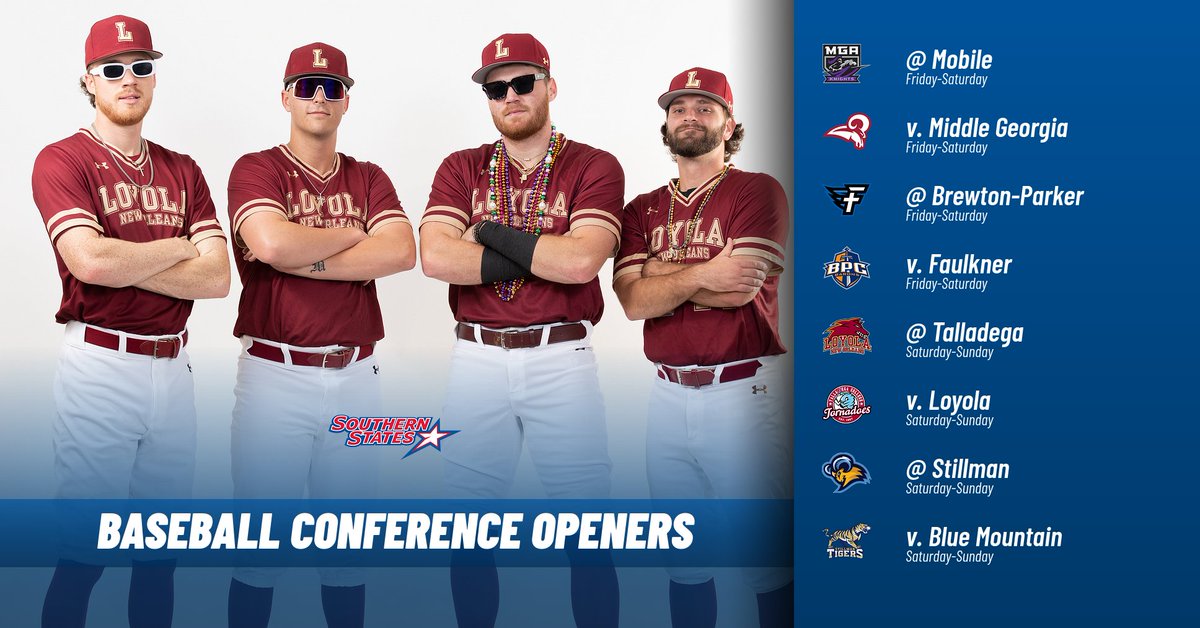 SSAC baseball teams will begin conference play this weekend with four SSAC series slated to take place. Details | bit.ly/3SEK3zf