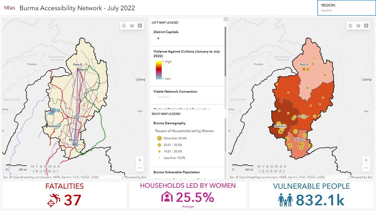 GIS real-time dashboards are an important planning tool for routing humanitarian relief in conflict zones like in Burma. meandahq.com/mea-gis-real-t…

#globaldev #globaldevelopment #humanitarianaid #humanitarianrelief #GIS #geospatial #intldev #emergencyresponse #ict4d