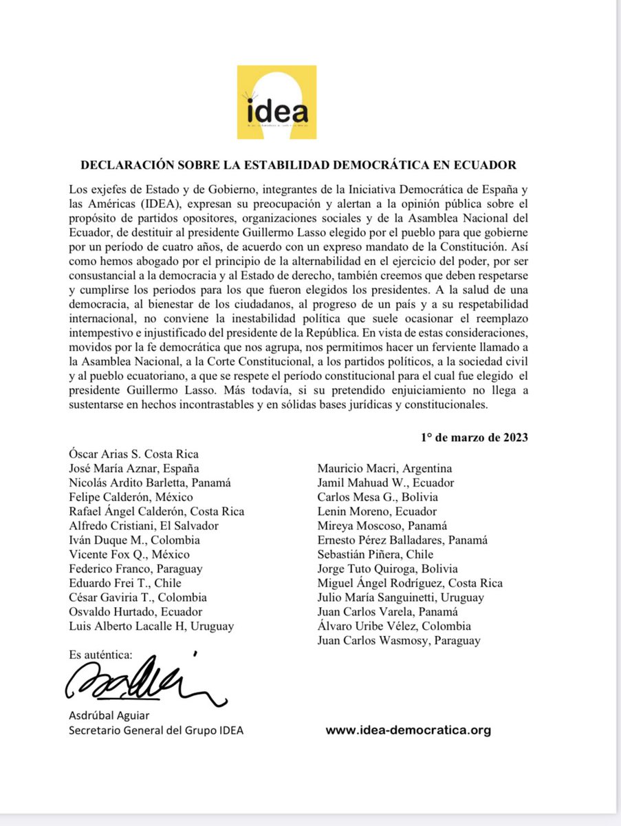 Empezaron las preguntas de clientes extranjeros sobre la situación política que les hace dudar seguir acá o venir a Ecuador. Entienden el daño que haces a todos los ecuatorianos ⁦@LeonidasIzaSal1⁩ ⁦<a href="/CONAIE_Ecuador/">CONAIE</a>⁩ ⁦<a href="/UNESECUADOR/">Unión por la Esperanza 🇪🇨</a>⁩.⁦⁦