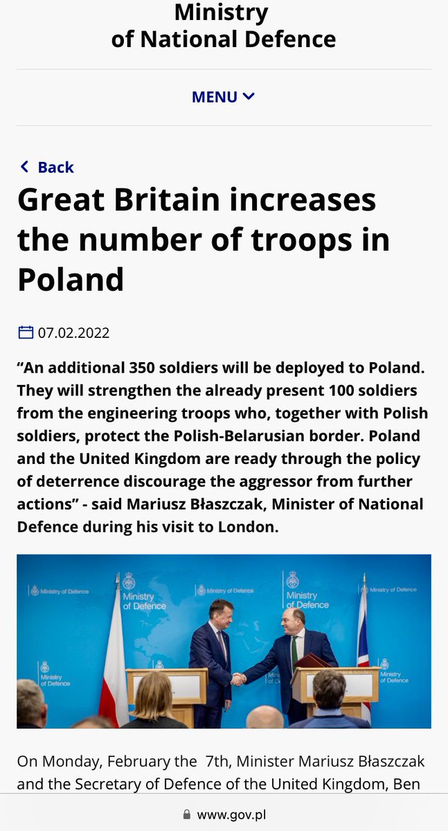wojcikrp's tweet photo. Fantastic 🇺🇦🇵🇱🇬🇧initiative! 🇵🇱🇬🇧are strategic allies. Both are key in the 🇺🇸-led #JointMultinationalTrainingGroup-🇺🇦 #JMTGU. 🇬🇧 is vital in #NATO’s BattleGroup-🇵🇱. 🇬🇧increased troop commitments to 🇵🇱 & helps defend against the 🇧🇾🇷🇺 hybrid attack on 🇵🇱’s - i.e. NATO-EU’s - border https://t.co/O1EHRfEdB6