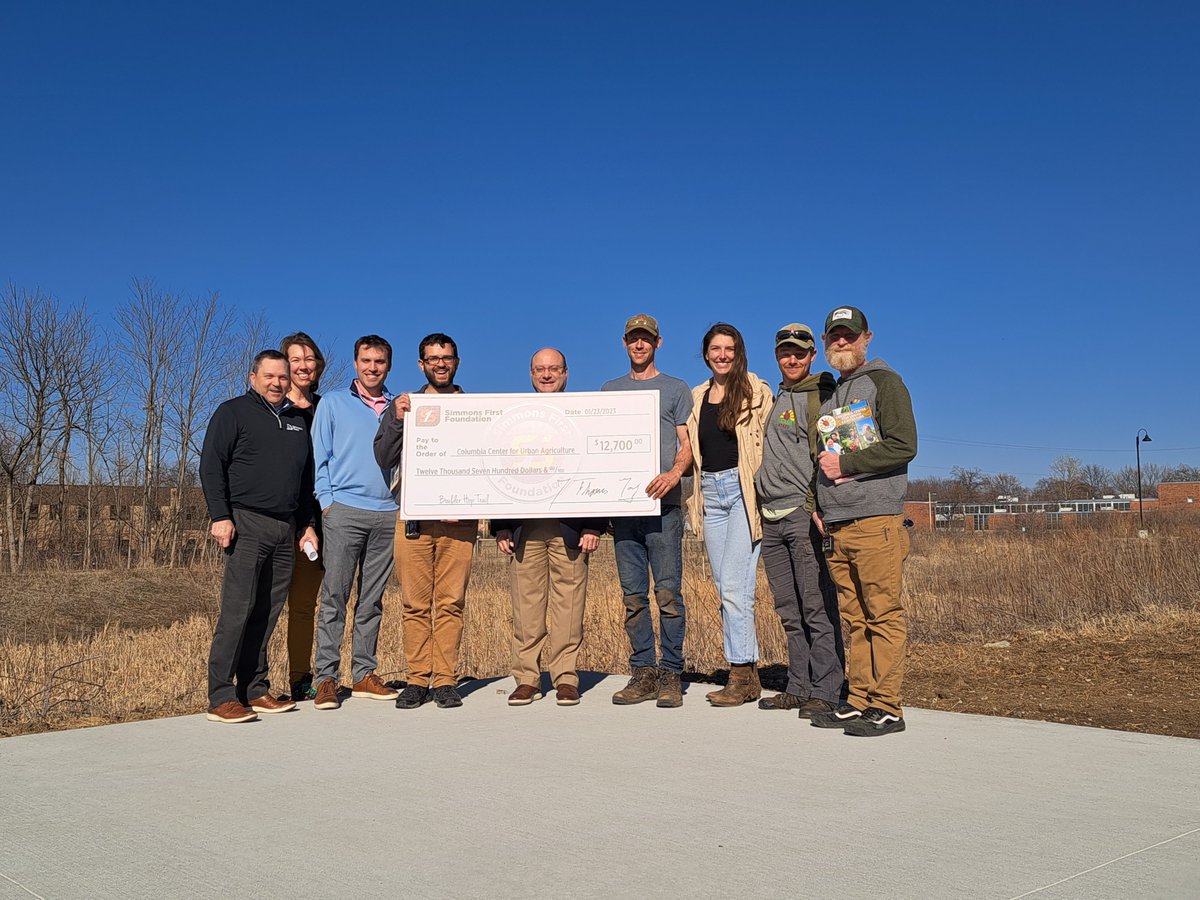 Exciting news! We have received a grant to create the new 'Boulder Hop Trail' that will run through our stormwater retention basin area. A huge thank you to Simmons Bank for this incredible grant! We can't wait to have this trail as a new feature of Columbia's Agriculture Park🥳