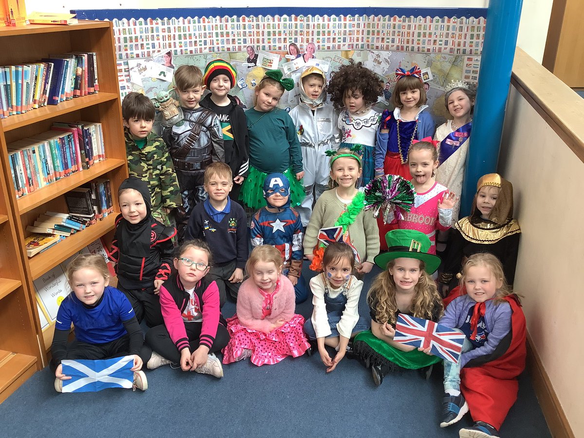NPSMrPusharski's tweet photo. Happy @WorldBookDayUK everyone! Well done to everyone in Year 1 for making such an effort with their country costumes. We can’t wait to see the whole school atlas. #NPSReading #NPSWorldbookday https://t.co/19EISHG3N1