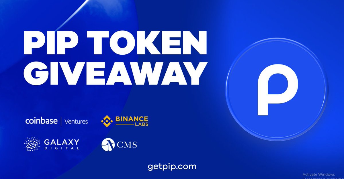 LungTied_SOL's tweet photo. Giveaway 250 $PIP token 🎉

💎 PIP is a web3 payment platform 
🔥 Invested by Coinbase, CMS and incubated by Binance Labs

👉Follow @getpipcom
👉RT and like @getpipcom's pinned tweet
👉Comment with #PIPToken hashtag under this tweet

Event duration: 72 hours
Winners: 10

#ad https://t.co/cTag9IQjf6
