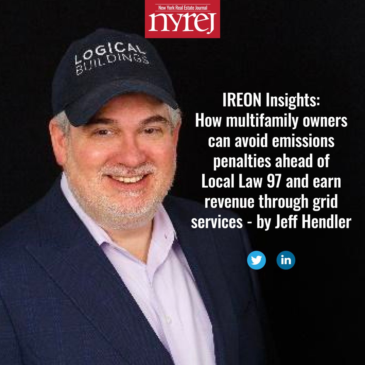 NYREJ's tweet photo. IREON Insights: How multifamily owners can avoid emissions penalties ahead of Local Law 97 and earn revenue through grid services - by Jeff Hendler of Logical Buildings - Read More here: https://t.co/DNj8o6eTaj #NYREJ #commercialrealestate #gridrewards #logicalbuildings https://t.co/9tqDWaA3Rn