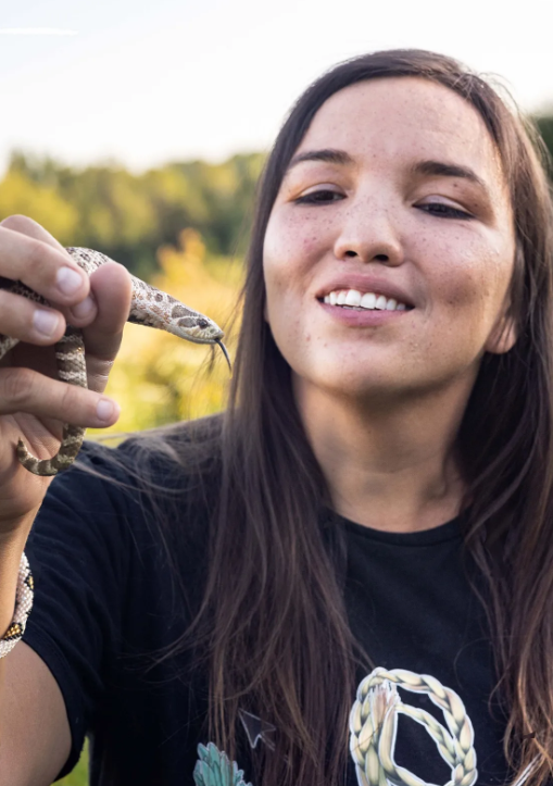 Check out these inspiring articles about Chevaun Toulouse’s research with species at risk reptiles, and Indigenous perspective on reconnecting with the land. 
➡️bit.ly/3KL45WV 
➡️bit.ly/3KPawIo
➡️bit.ly/41FsoM4