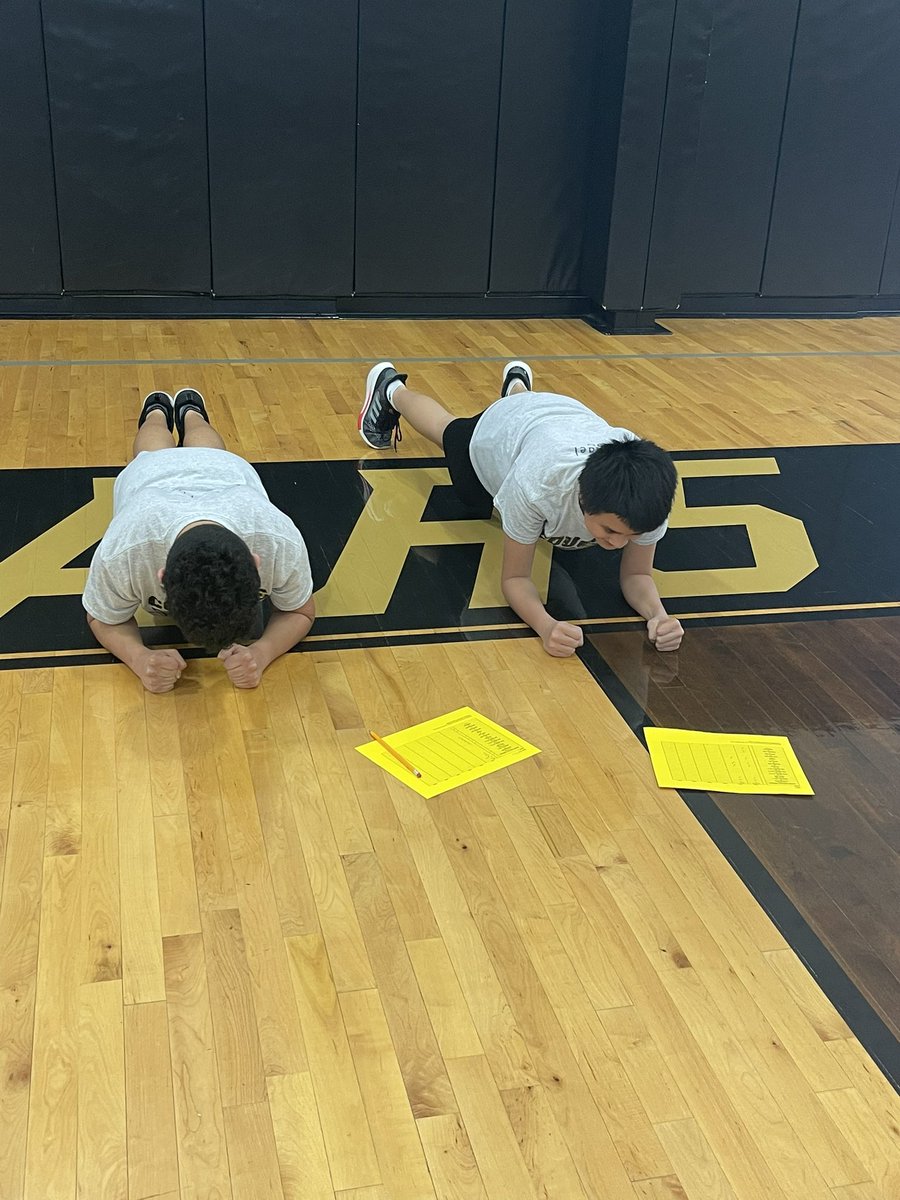 Working on Independent fitness task cards