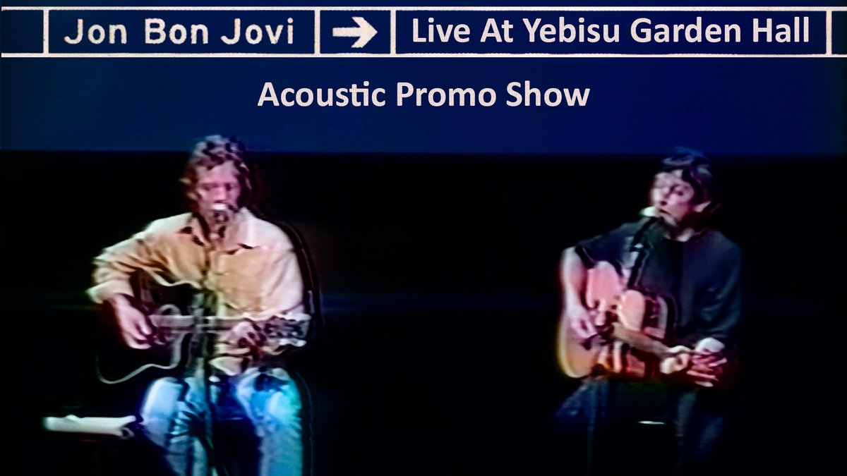 Santi_Jovi's tweet photo. First video of the day celebrating Jon Bon Jovi's birthday.
Jon Bon Jovi - Live at Yebisu Garden Hall - Acoustic Promo Show - Tokyo 1997 - Proshot
https://t.co/YhdL6kQsEn
#JonBonJovi #acoustic #concert #liveconcert #acousticconcert #acusticshow #live https://t.co/VVKoHhKp7F