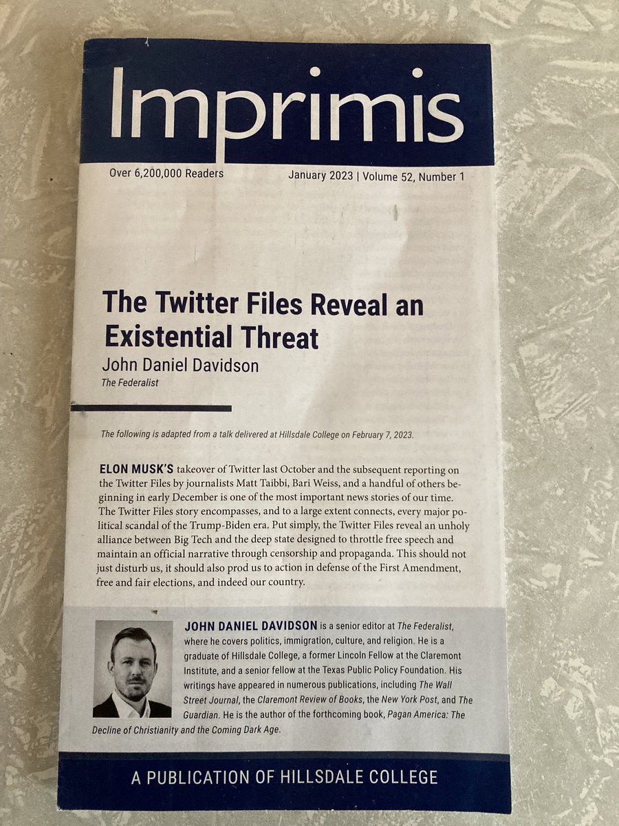 HagermanRoxanna's tweet photo. #MePolitics @PressHerald
“One of the most important news stories of our time”..
Written BEFORE @SenAngusKing #TwitterFiles #TwitterFiles16 dropped. @mainegop https://t.co/T3oS4gxwKX