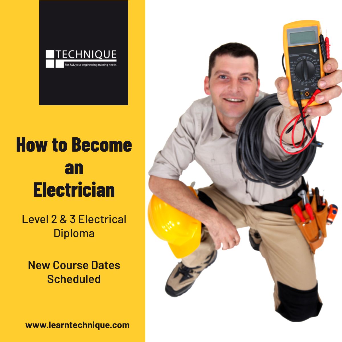 Learntechnique's tweet image. We have new dates available for Level 2 &amp;amp; Level 3 courses with flexible learning that allows the training to fit around you. 
We can also help with employment within industry bitly.ws/B2PP
#electricaltraining #electricalknowledge #careerchange #electricianuk