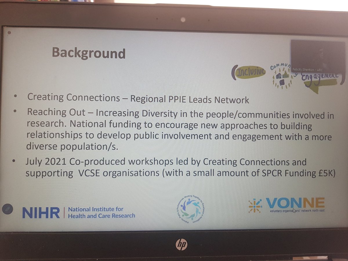 UnlockingBirth's tweet image. Hearing now from @FelicityShenton from @NIHR_ARC_NENC talking about how they embed community involvement in our @arc_nwc workshop today with @NIHRARCs creating a dedicated role in the #vcsfe sector to give back resources &amp;amp; value
