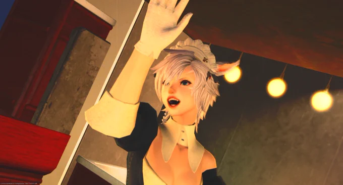 かわいい。。ハンバーガーくれたの。やさしい。#FF14 