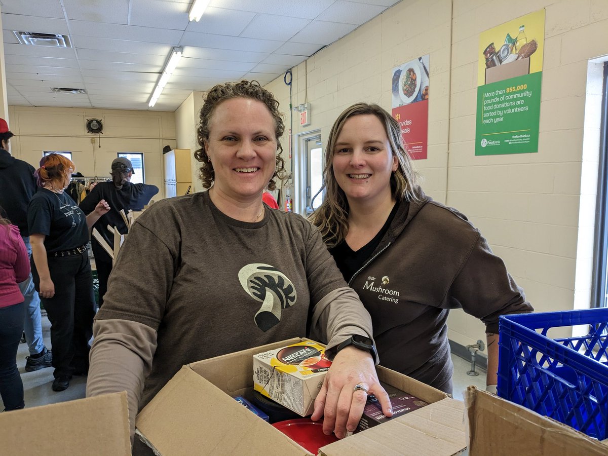 Our team had a great time volunteering at the <a href="/FoodBankWatReg/">The Food Bank of Waterloo Region</a>. It's so good to get back out in our community!
