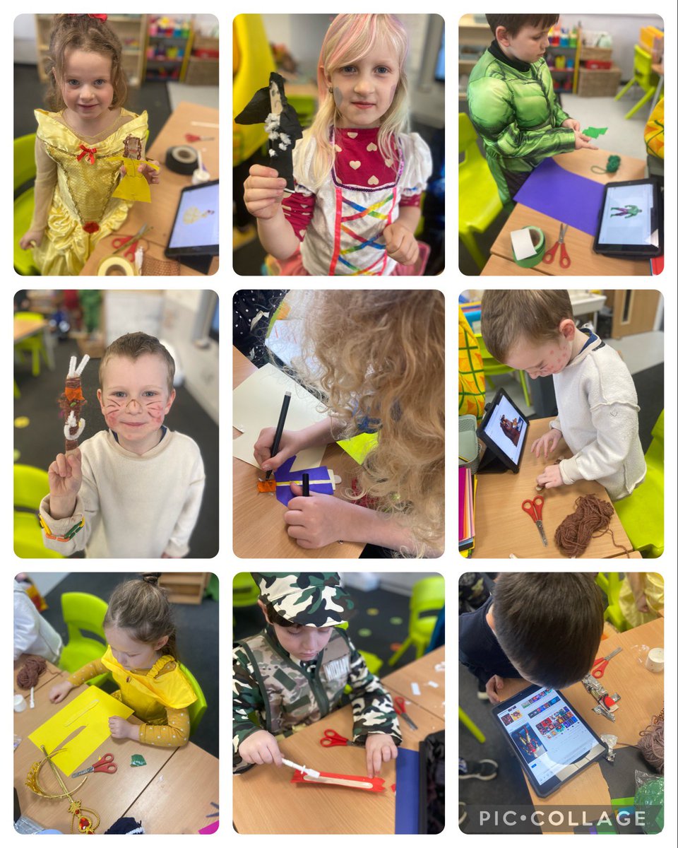CastlewayTwo's tweet photo. Here are just a few examples of our fantastic characters we created using a range of different materials. Can you guess who any of the characters are? 🧶✂️✍️ @WeAreCastleway #WeAreReaders #WorldBookDay2023 #CharacterCraft https://t.co/aGmS10lHq7