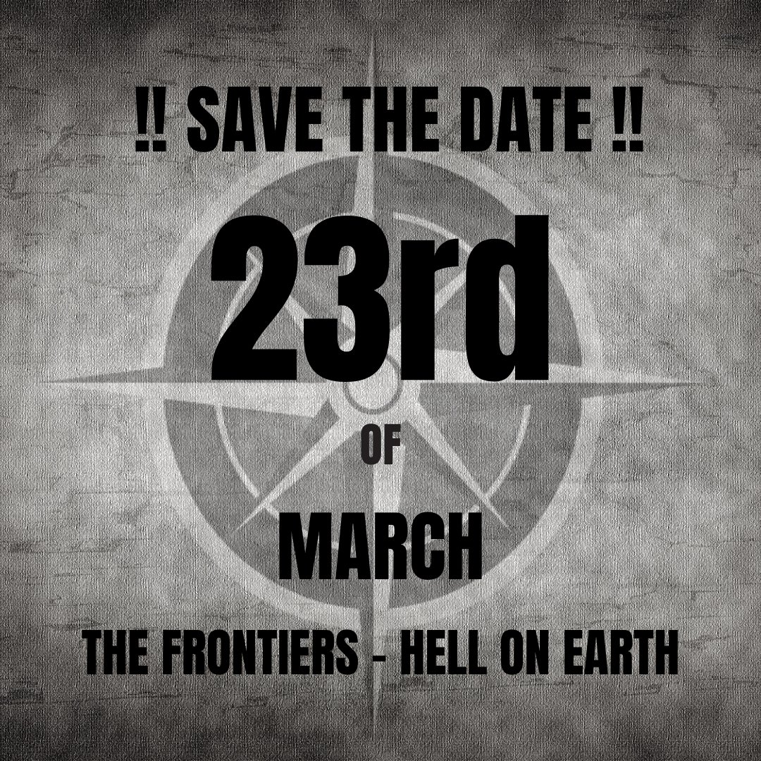 🕐 Time flies when you’re having fun. Good, because then it’ll be the 23rd of March soon, when Hell On Earth will be released! 🤩 Presave the EP now through the NEWEST RELEASE button in our LINKINBIO. 
•
#thefrontiers #heavyrocknroll #ohyeah #thefrontiersband #dutchmetal