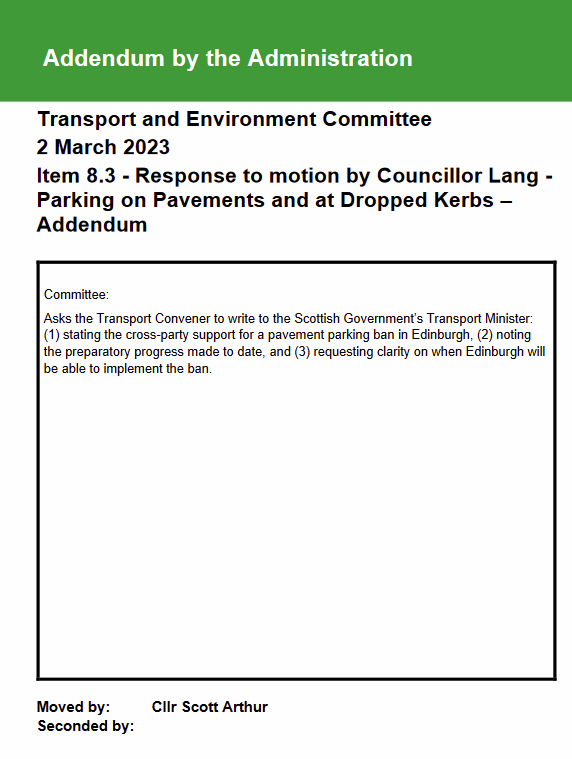 SpokesLothian's tweet photo. #EdinWebCast
#PavementParking & #Dropkerb parking
When will @scotgov implement the law?
@Edinburgh_CC ready as soon as allowed
Report->https://t.co/cNkfS9wSZx
Labour @CllrScottArthur addendum to maintain pressure on @scotgov
πAgreed unanimously https://t.co/JWQABCNjSA