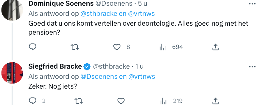 Is er eigenlijk een Belgisch kampioenschap schaamteloosheid bezig waar ik niets van af weet?