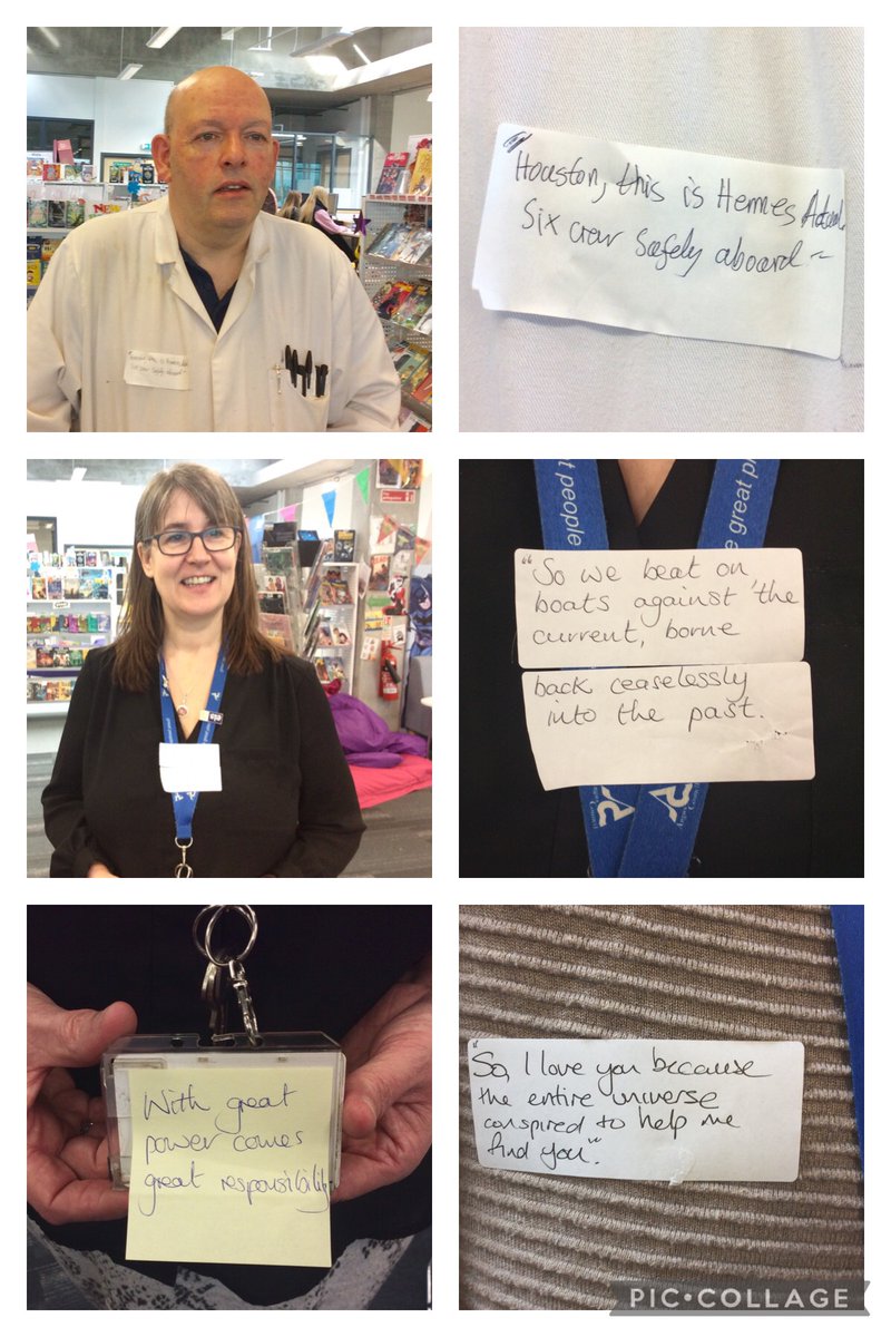 BrechinHighLib's tweet photo. More staff sharing favourite sentences from favourite books for #WorldBookDay2023. Can you guess the book titles? π
#BrechinHighValues #ThisIsBrechin #ThisIsTheWay https://t.co/BVxFwOoSSH