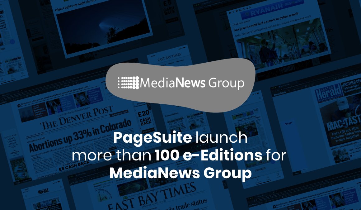 PageSuite's tweet photo. We're delighted to announce our latest collaboration with MediaNews Group. We worked closely over 12-months to onboard and launch e-Editions and native apps for more than 100 news brands, including The Denver Post &amp; Boston Herald: https://t.co/RGLcHvxfsz https://t.co/rTmYqzIaFp