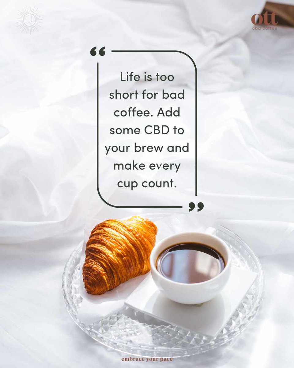 ott_coffee's tweet photo. Spice up your cup and your life! Elevate your coffee game with CBD and say goodbye to bad coffee forever. Life is too short for mediocre brews, make every cup count with CBD-infused coffee! ☕️❤️
#ottcoffee #springbreak #cbdcoffee #coffeelife #sipcoffee #coffeeenythusiast https://t.co/tAkcuOhlqr