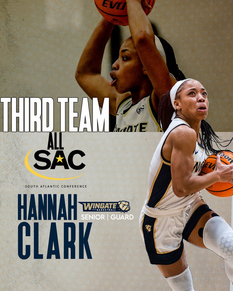 Emily Hege is the SAC Freshman of the Year!!

Bryanna Troutman earns 1st Team All-SAC honors for the 3rd straight year; Hege is a 2nd Team selection, Hannah Clark picks up 3rd Team accolades!!

Story | bit.ly/3y3tZNQ

#OneDog | <a href="/WingateWBB/">Wingate WBB</a>
