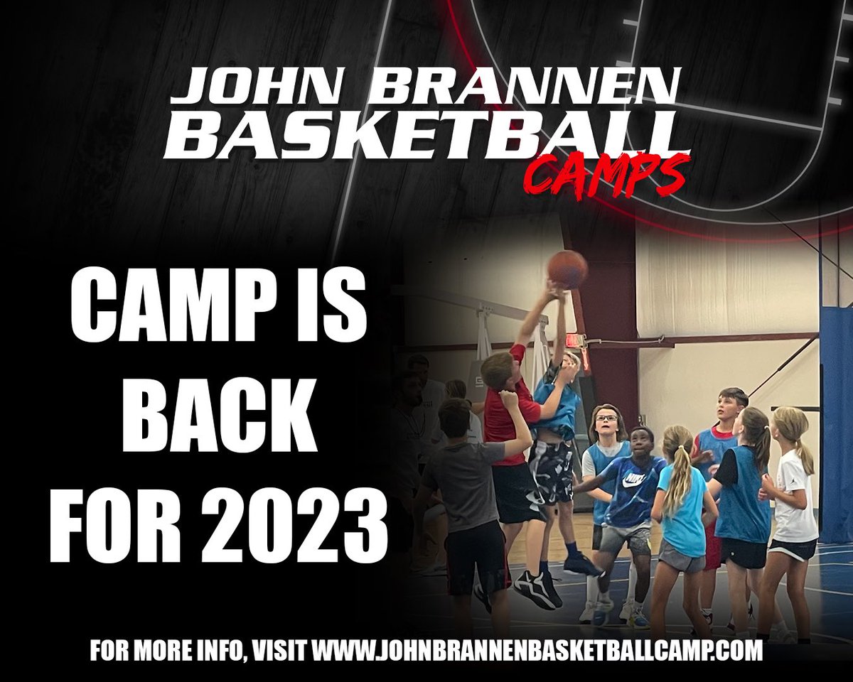 June 12th-15th.  

Register at:

johnbrannenbasketballcamp.com