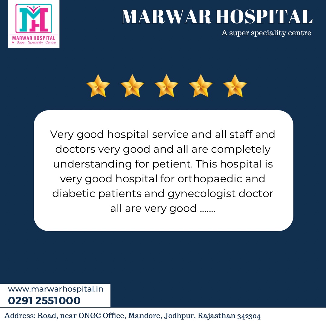 MarwarHospital's tweet photo. Your feedback is important for us 🙏

Call us to consult now 0291 2551000

Marwar Hospital A super speciality centre ...

#marwarhospital #marwarhospitaljodhpur #besthopital #hospitalinjodhpur #hospitalinmandore #bestneurologist #bestneurologistinjodhpur #neurologist https://t.co/4zUdW52KqL