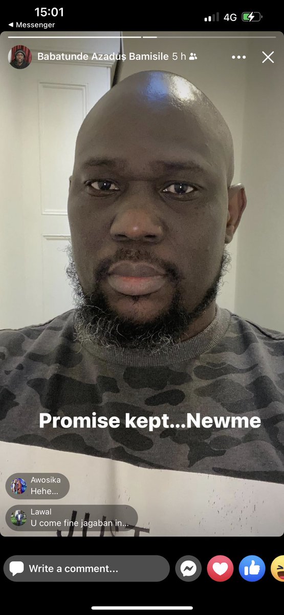Greg147Bam's tweet photo. Man shaves head in Solidarity for Obi. https://t.co/JI5pKiIkOR