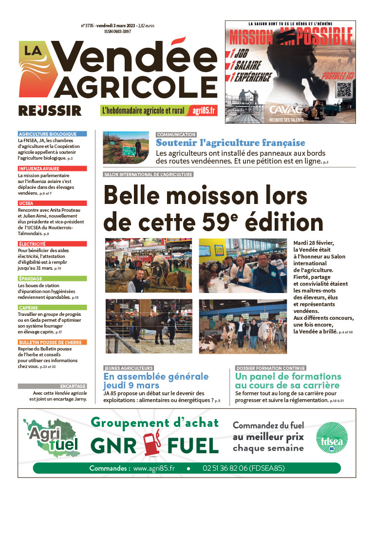 [EditionAbonné] Consultez dès à présent la #VendéeAgricole numérique de la semaine : agri85.fr/V4/votre-vende…